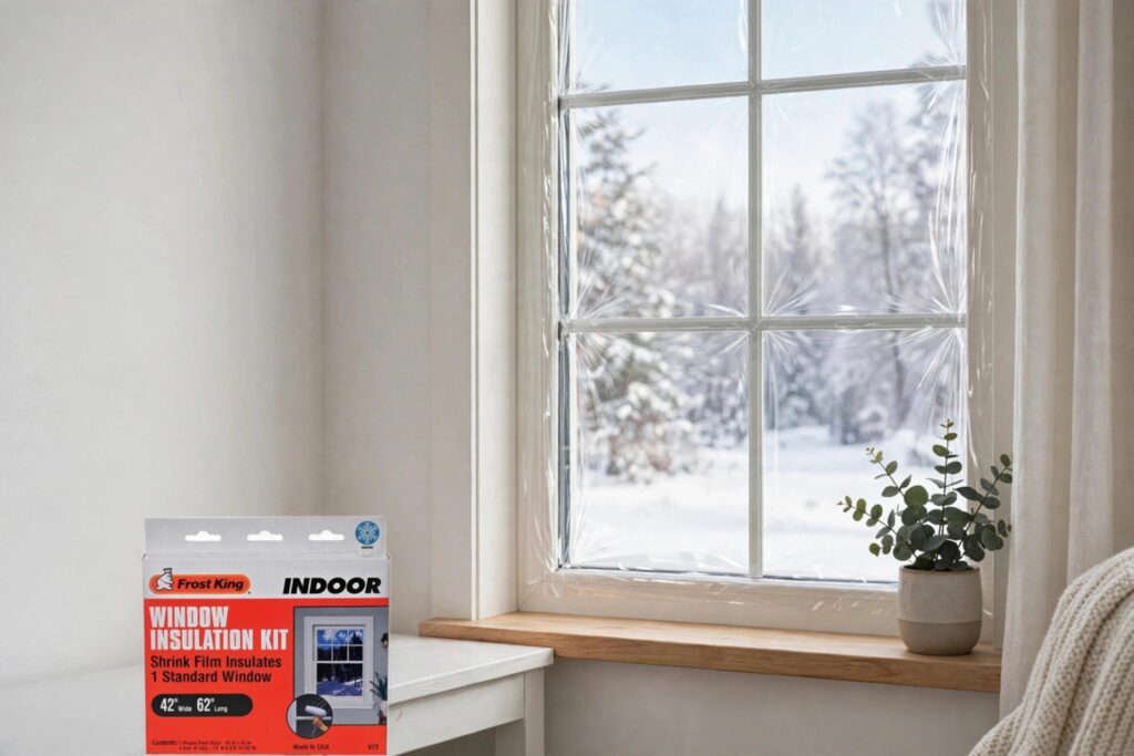Heating Season Is Here: 4 Quiet Upgrades That Lower Your Energy Bills Applying clear window insulation film on a winter day